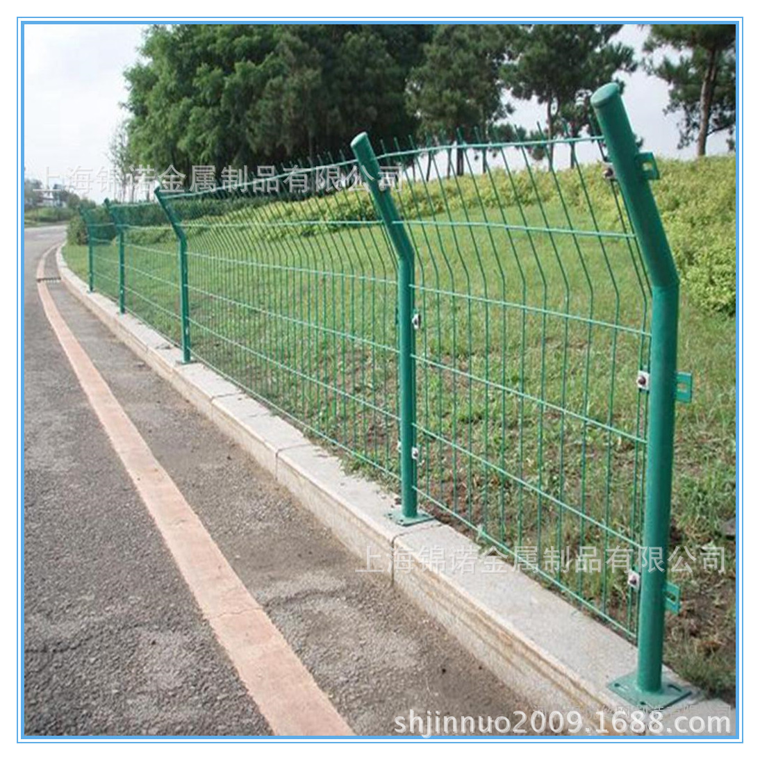 厂家供应边框式防攀焊接片网长期销售各种颜色框架隔离栅