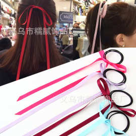 新款个性飘带式打结发圈 小清新发饰发绳头饰 精品店热销73-FSHEN