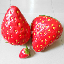 仿真大号草莓水果模型假草莓装饰品拍摄道具食物玩具果盘摆件