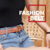 瑛菲娜 Polyurethane belt, fashionable universal decorations, Korean style