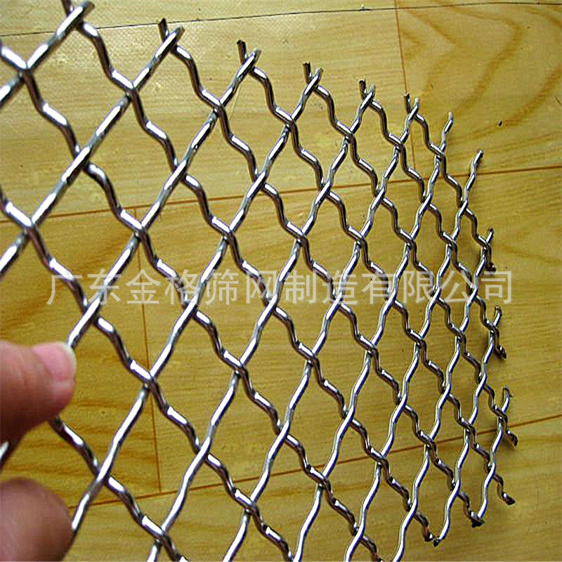 大量供应 镀锌锰钢轧花网批发 矿筛框架轧花网片 品质保证