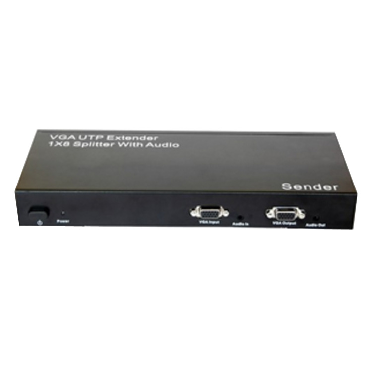 VGA延长器 VGA网线分配器1进8出 VGA1分8延长300米 网线延长器