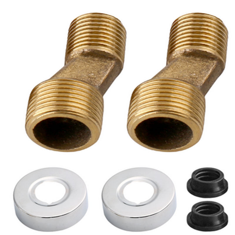 Shower Faucet Curved Foot Fittings Shower Thickened Variable Curved Foot Eccentric Screw Turning Foot Joint