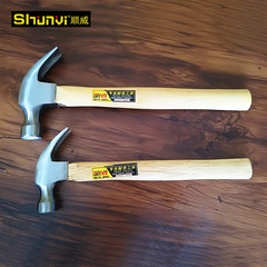 Manufacturer wholesale wooden handle claw hammer 0.25kg/0.5kg/0.75kg woodworking claw hammer construction nail hammer