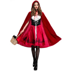 Pinse European and American Halloween Little Red Riding Hood costume adult cosplay party costume European and American Amazon recommended model