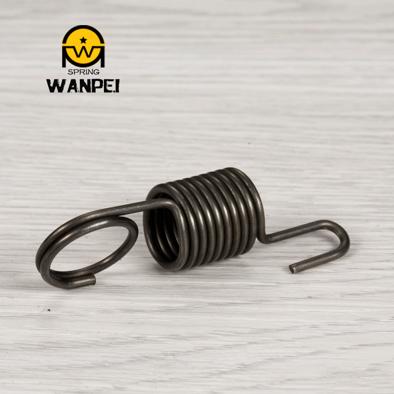 定 做双钩镀锌健身拉簧 强力带钩汽车拉伸弹簧 圆柱五金拉力簧