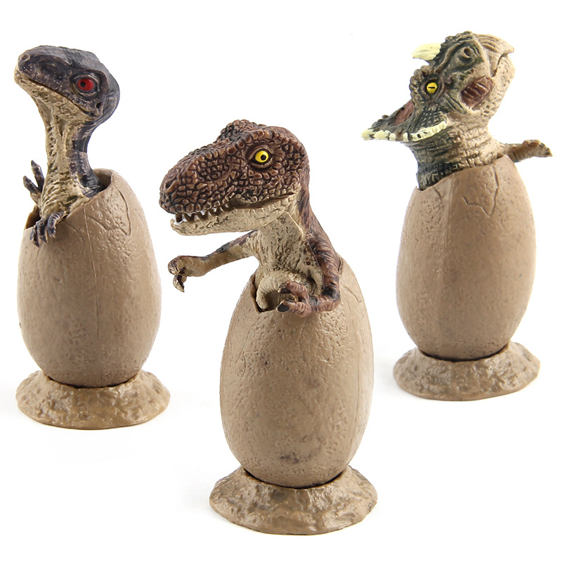 El Comercio exterior directo de la fábrica dinosaurio Jurásico hecho a mano modelo semi-eclosionado huevos de dinosaurio 3 Traje modelo con base