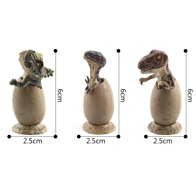 El Comercio exterior directo de la fábrica dinosaurio Jurásico hecho a mano modelo semi-eclosionado huevos de dinosaurio 3 Traje modelo con base
