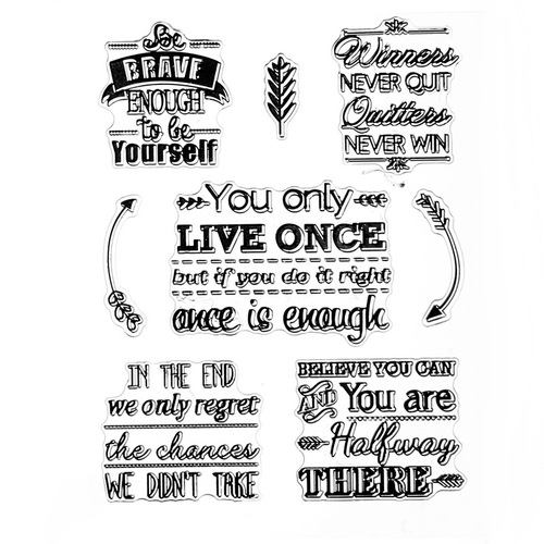 Transparent silicone seal retro icon office diary stamp DIY photo album card handbook decoration material wholesale