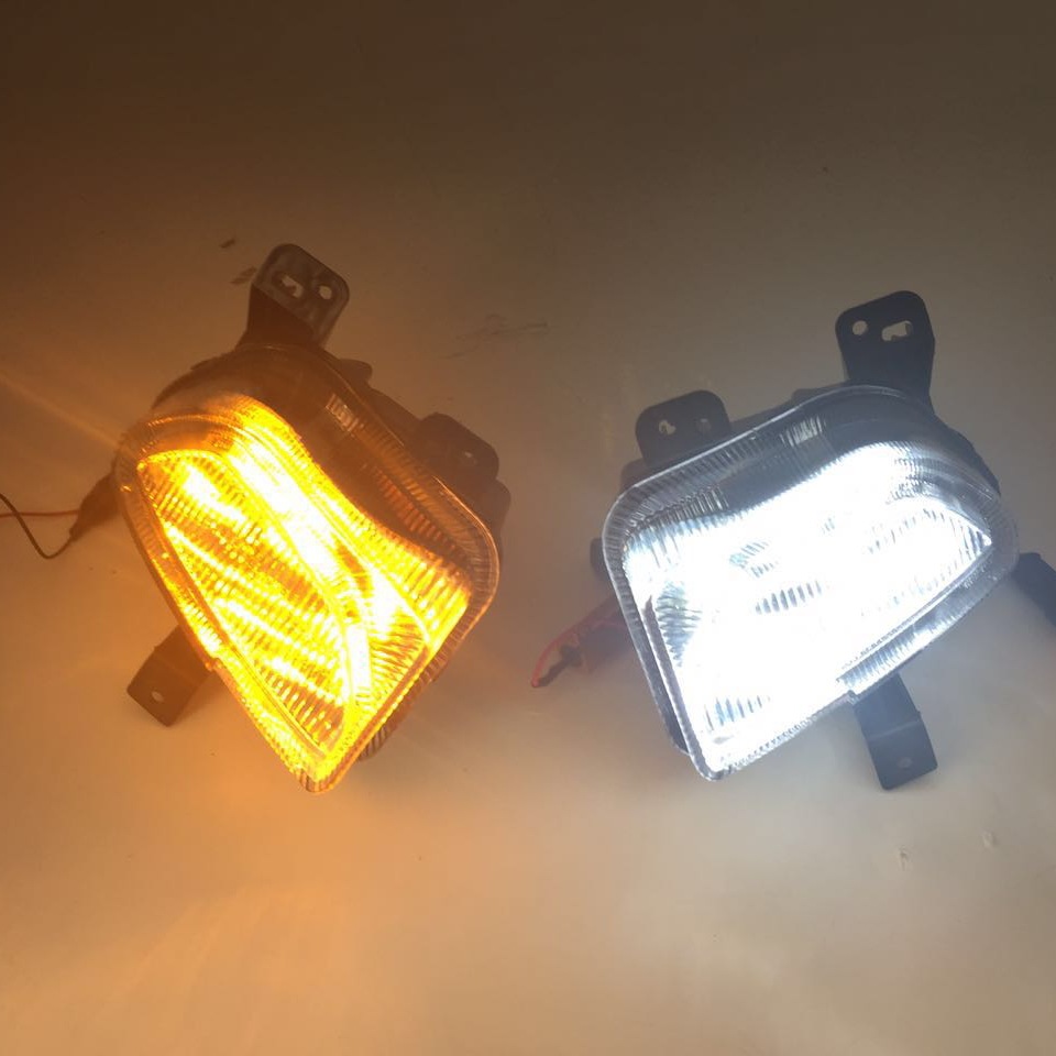 Aplicable a jeep hombre libre luz diurna con luz amarilla dirección diurna luz 2014-18