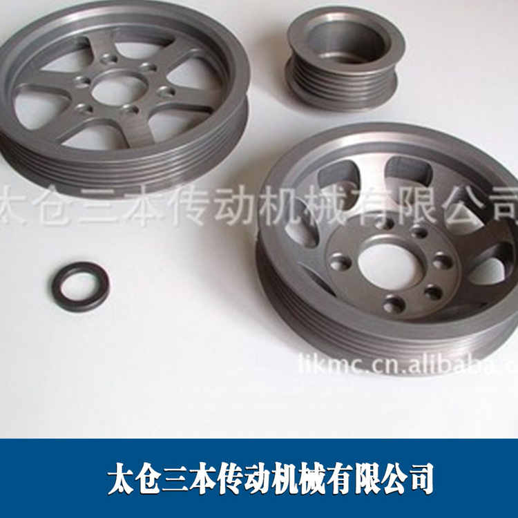 国标铸铁SPA皮带轮曲轴机床附件皮带轮铸铁轴扭转减振器厂家直供