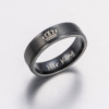 Fashionable advanced carved ring stainless steel for beloved engraved, European style, high-quality style, wholesale