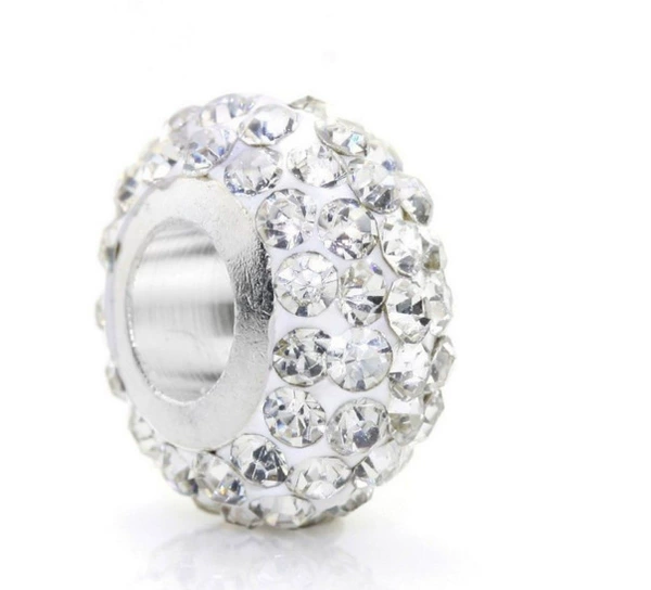 Silver -plated pipe white diamond