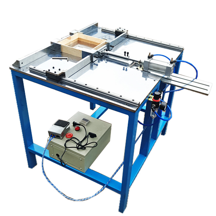 双用自动拼板机 相框线条 无缝直角固定拼角 木工装裱框机械设备