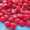 Red beads heart-shaped heart shaped, acrylic bracelet, accessory, 17mm, 12mm