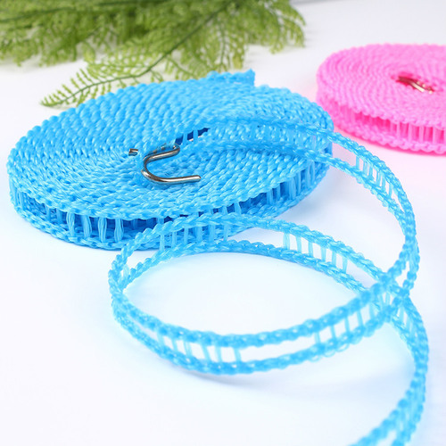 Anti-slip and windproof clothesline, fence-type clothesline, quilt line, 5-meter clothesline, outdoor travel clothesline