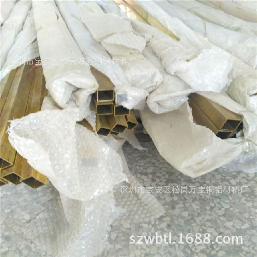 国标H63黄铜扁管 家具角用黄铜方管 广东H65黄铜矩形管规格表全