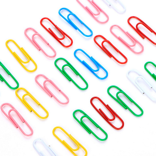 Plastic Pin Wholesale Bulk Colorful Plastic Coated Pins Bonded Pins Office Supplies 28mm Paperclip