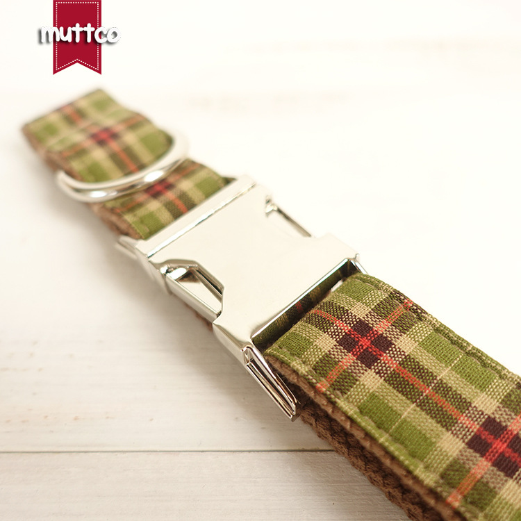 Green Plaid Dog Apparel 1