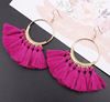 Fashionable earrings, accessory, European style, boho style