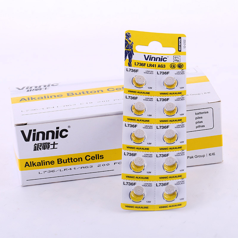 批发AG3/L736F/LR41型号纽扣电池 电子产品电池手表电池厂家直销