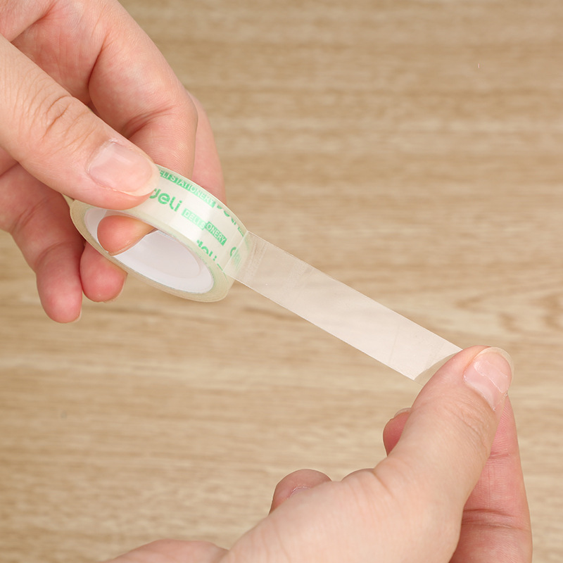 Deli Transparent Stationery Glue Transparent Tape Office Small Tape Paste Small Wholesale Student Stationery Tape Correction Tape