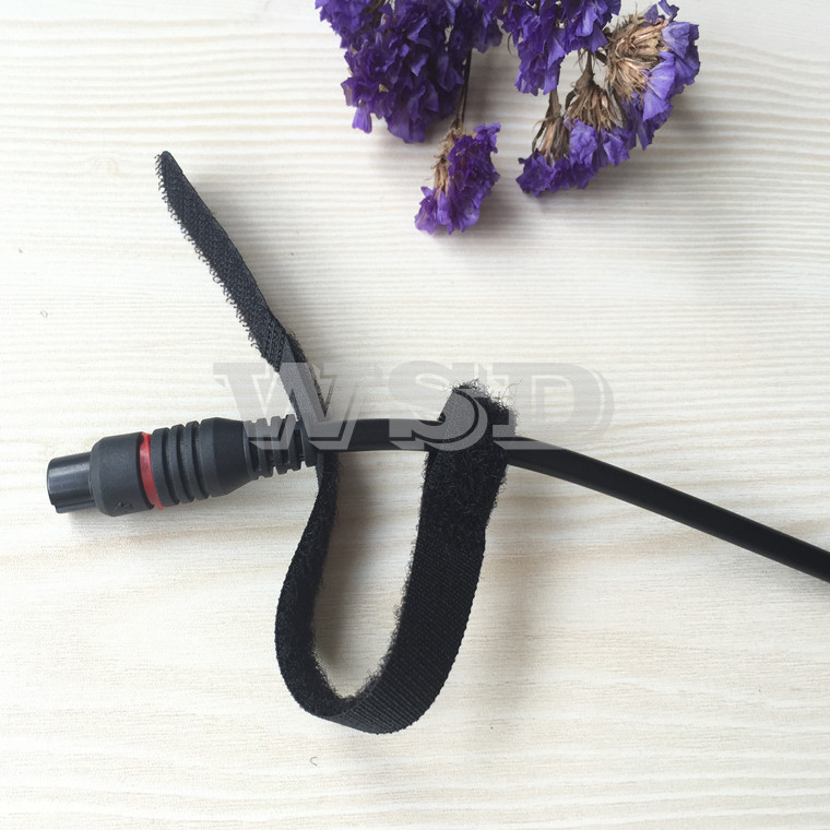 现货黑色p型魔术贴扎带 12.5*180mm尼龙捆绑带 理线带批发 魔术带