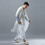 祥云翻领长袖印花上衣