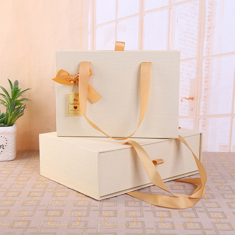 Bufanda de los hombres caja de regalo azul ventosa caja rectangular moda cumpleaños regalo cartera caja grande caja vacía