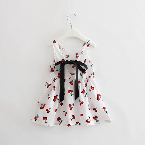 601 cotton-white cherry skirt