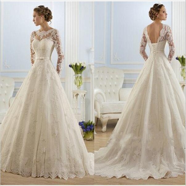 lace long-sleeve for bride