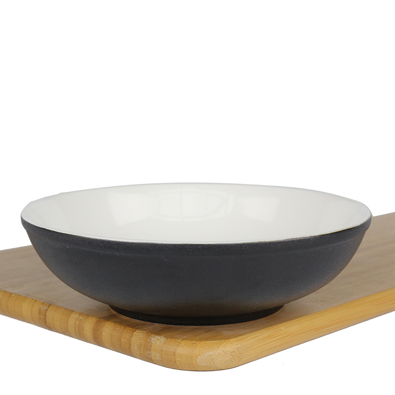 7-pulgadas de estilo europeo Rojo Negro de cerámica picante tazón de sopa de carne tazón al por mayor del hogar del hotel vajilla venta al por mayor