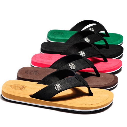 Men's flip flops summer comfortable sandals men's toe sandals flat-soled breathable beach shoes men's drag