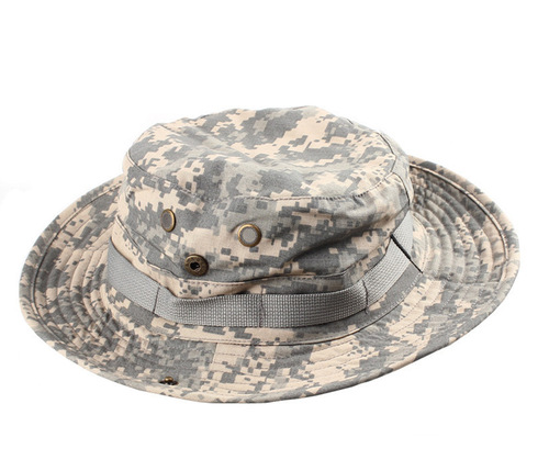 Combat cap training cap camouflage round-brimmed hat men's fisherman hat tiger stripe camouflage bucket hat men's camouflage hat men's tactical cap