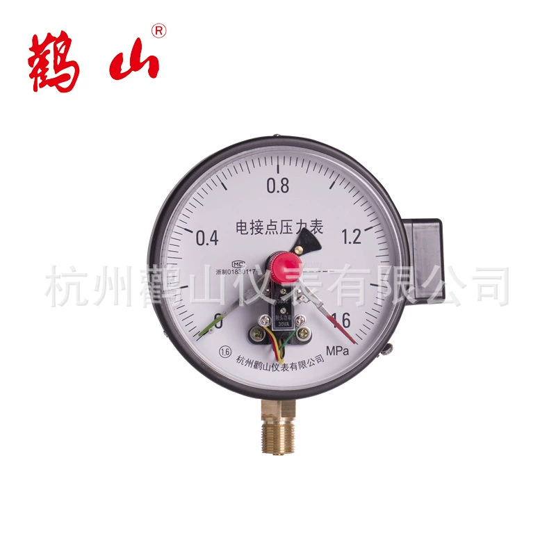 Электрический контактный манометр YXC100, контроль ограничения вверх и вниз, прямые продажи Dangshan, электрический контактный манометр с магнитной поддержкой, электрический контактный манометр