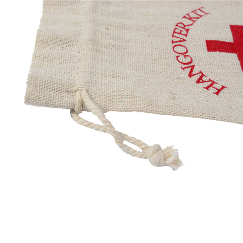Cotton and linen bags Red Cross Hangover Kit Bags Cotton bags