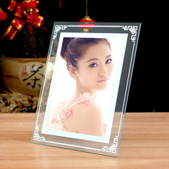 Chinese style crystal glass photo frame 567 inch 8 inch 10 inch wedding photo frame table a4 display frame wholesale