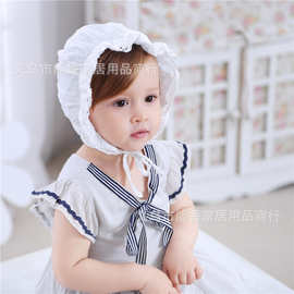韩版婴儿胎帽小公主包头帽宫廷帽套头帽子Princess Baby Hat