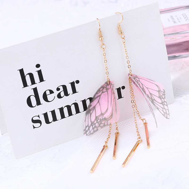 Korean universal long fresh fashionable earrings