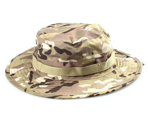 Combat cap training cap camouflage round-brimmed hat men's fisherman hat tiger stripe camouflage bucket hat men's camouflage hat men's tactical cap