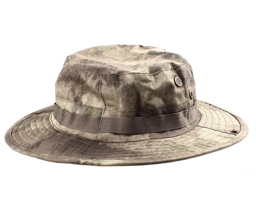 Combat cap training cap camouflage round-brimmed hat men's fisherman hat tiger stripe camouflage bucket hat men's camouflage hat men's tactical cap