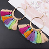 Fashionable earrings, accessory, European style, boho style