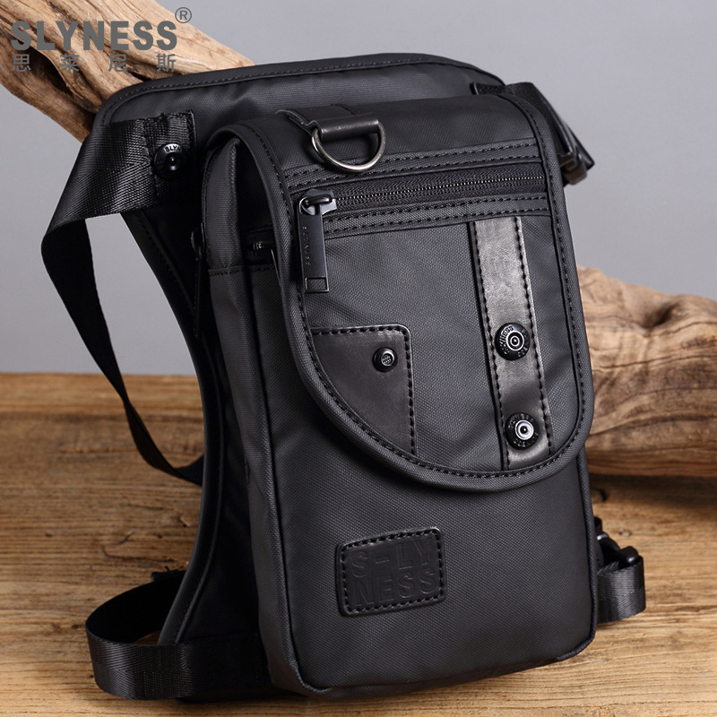 Foreign Trade Cross-Border Waterproof Bag Motorcycle Waist Bag Men's Leg Bag Outdoor Sports Wear-Resistant Nylon Waist Bag
