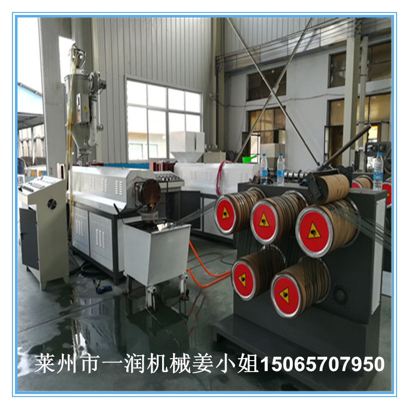 塑料圆丝拉丝机组 PPPE大棚绳养殖绳圆丝绞丝绳拉丝收丝机械设备