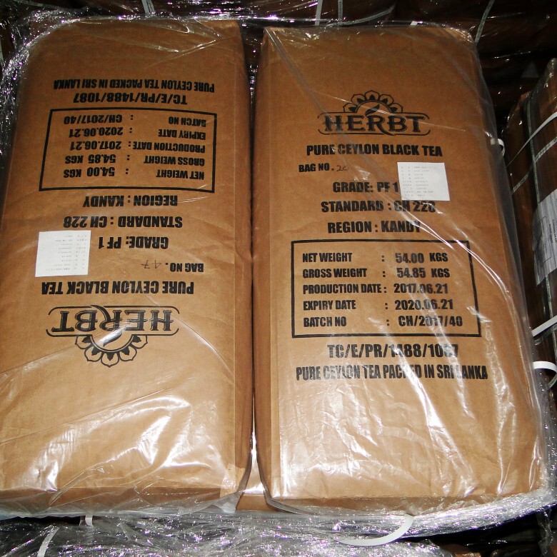 New Ceylon Ctc Black Tea Pf1, Caramel-Flavored Milk Tea Ingredients Imported from Sri Lanka, Wholesale 52kg /Bag