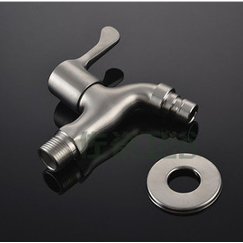 Yao Peng hardware baño 304 lavadora de acero inoxidable grifo ordinario de apertura rápida boquilla de agua solo grifo frío fábrica al por mayor