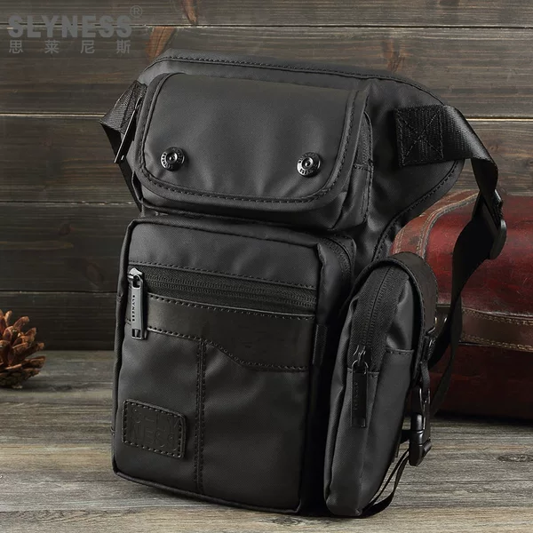 Cross-Border Exclusive Men's Chest Bag, Waterproof and Wear-Resistant, European and American Style Sports Leg Bag, Oxford Cloth Outdoor Waist Bag 2024 Waist Bag