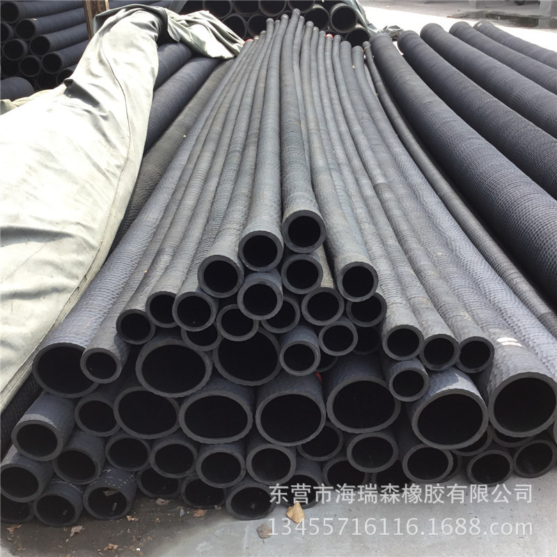橡胶钢丝管 高强度钢丝缠绕优质橡胶结合抗磨损 耐老化橡胶钢丝管