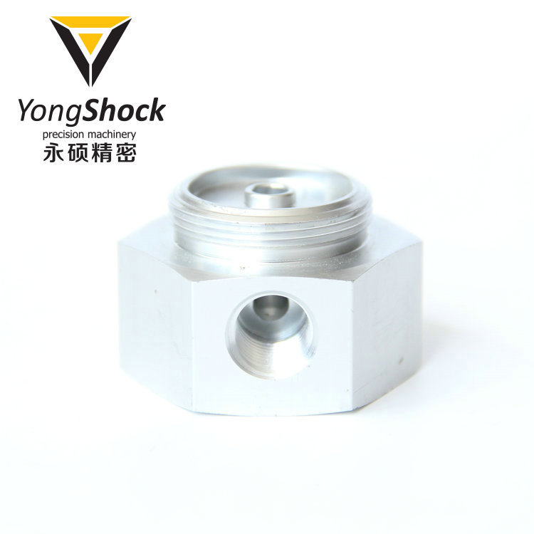 六角通气阀 铝6061 YBE003 气动工具精密数控加工
