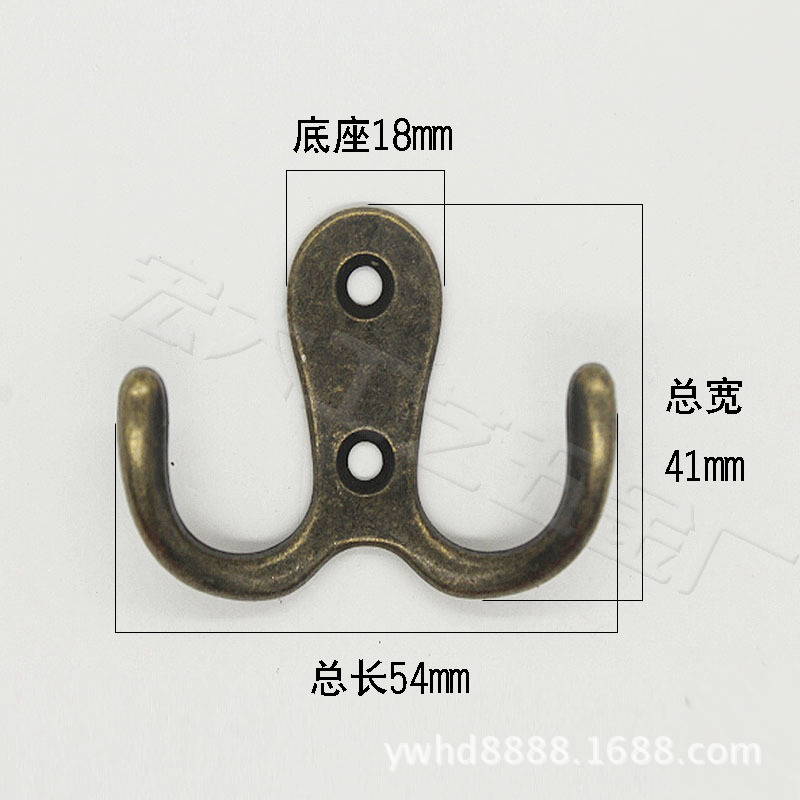 厂家直销各种锌合金衣钩 衣帽钩子 挂钩等小钩子家具复古衣钩